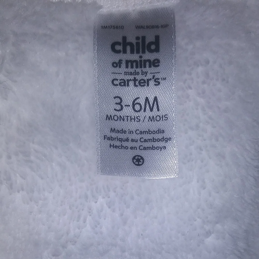 Child of mine by Carter’s fleece cozy baby zipped sweater
